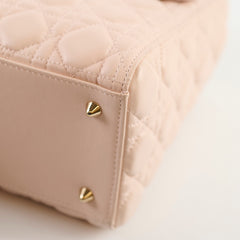 Dior Lady Dior Medium Cannage Lambskin Power Beige