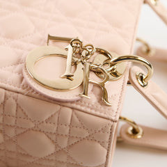 Dior Lady Dior Medium Cannage Lambskin Power Beige
