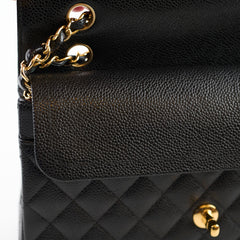 Chanel Medium Classic Flap Black Caviar - 28 series (2019)