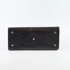 Saint Laurent Sac De Jour Medium Black Croc Emboss