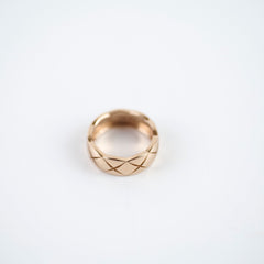 34247. Chanel Coco Crush Ring Beige Gold Size 50