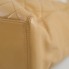 Chanel Beige Quilted Tote Bag