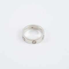 Cartier Love Classic One Diamond Ring White Gold Size 60