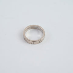 Cartier Love One Diamond Ring SM White Gold Size 47
