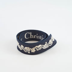 Christian Dior Lady Dior DLite Medium Navy Embroidery