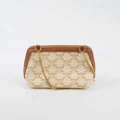 Celine Clutch on Chain Triomphe Canvas
