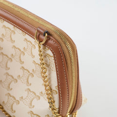 Celine Clutch on Chain Triomphe Canvas