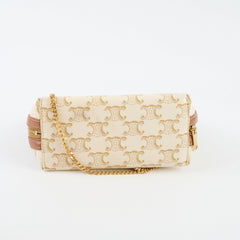 Celine Clutch on Chain Triomphe Canvas