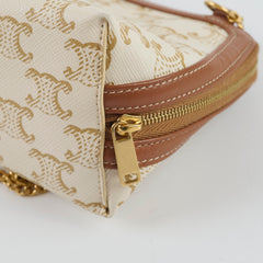 Celine Clutch on Chain Triomphe Canvas