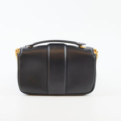 Fendi Baguette Shoulder Bag Lambskin Black