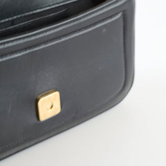 Fendi Baguette Shoulder Bag Lambskin Black