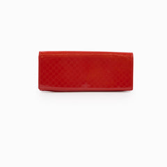 Gucci GG East West Patent Clutch Orange