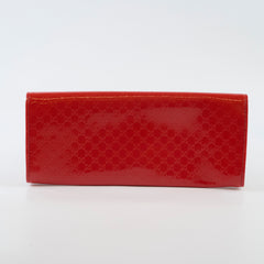 Gucci GG East West Patent Clutch Orange