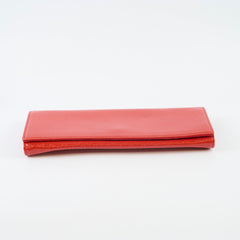Gucci GG East West Patent Clutch Orange