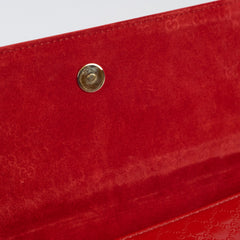 Gucci GG East West Patent Clutch Orange