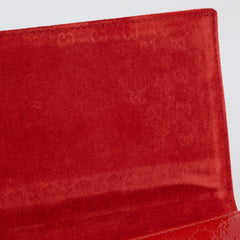 Gucci GG East West Patent Clutch Orange