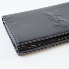 Saint Laurent Patent Clutch black
