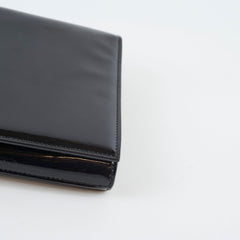 Saint Laurent Patent Clutch black