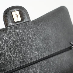 Chanel Maxi Classic Double Flap Caviar Black SHW
