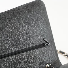 Chanel Maxi Classic Double Flap Caviar Black SHW