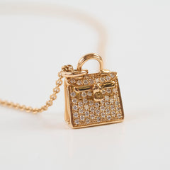 Hermès Kelly Amulette Necklace 18K Rose Gold