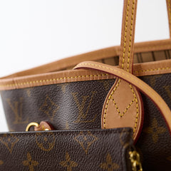 Louis Vuitton Neverfull MM Monogram with Pouch