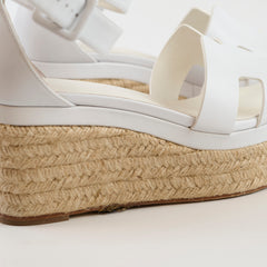 Hermes Elda Espadrille 37 White