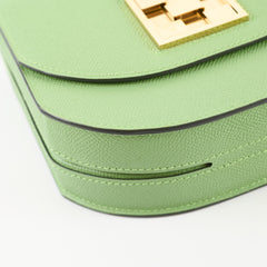 Hermès Mosaïque Au 24-17 Epsom Vert Criquet - Y Stamp