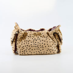 Chanel Pony Hair Mini Chanel 25 Handbag Beige Black