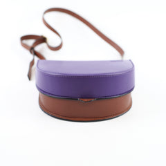 Loewe Purple Brown Heel Duo Bag