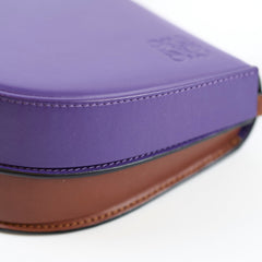 Loewe Purple Brown Heel Duo Bag