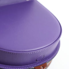 Loewe Purple Brown Heel Duo Bag