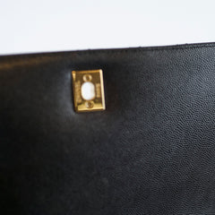 Chanel Coco Handle Caviar Black Medium