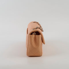 Chanel Rectangle Mini Peach Lambskin SHW 29 series