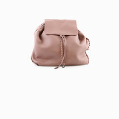 Bottega Veneta Cervo Leather Backpack Dusty Pink