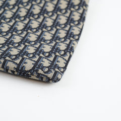 Christian Dior Oblique Clutch Bag Navy Blue