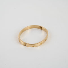 Cartier Love Classic 18k Yellow Gold Bracelet Size 16