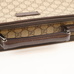 Gucci Gucci GG Surpreme Canvas Laptop Case Brown