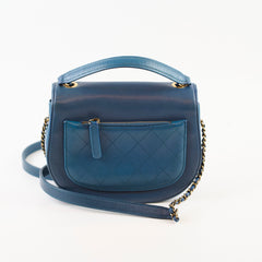 Chanel Small Coco Curve Flap Bag Blue