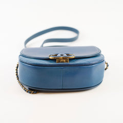 Chanel Small Coco Curve Flap Bag Blue