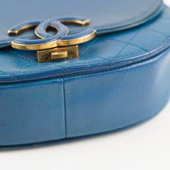 Chanel Small Coco Curve Flap Bag Blue