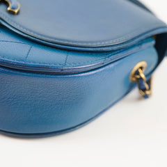 Chanel Small Coco Curve Flap Bag Blue
