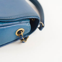 Chanel Small Coco Curve Flap Bag Blue