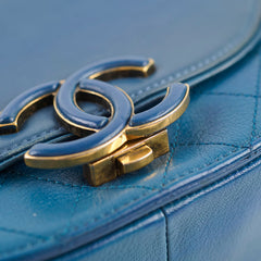 Chanel Small Coco Curve Flap Bag Blue