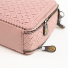 Bottega Veneta Intrecciato Double Zip Camera bag Dusty Pink