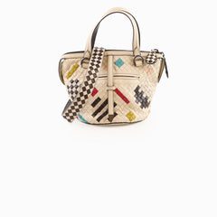 Bottega Veneta Abstract Tambura Crossbody Intrecciato Multicolor