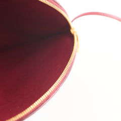 Bottega Veneta Round Intrecciato Crossbody Burgundy