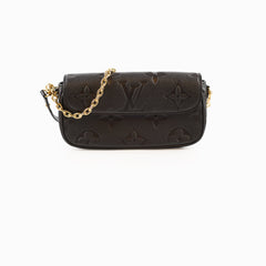Louis Vuitton Ivy Wallet On Chain Empreinte Black