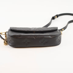 Louis Vuitton Ivy Wallet On Chain Empreinte Black