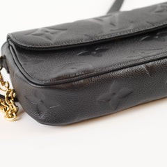 Louis Vuitton Ivy Wallet On Chain Empreinte Black
